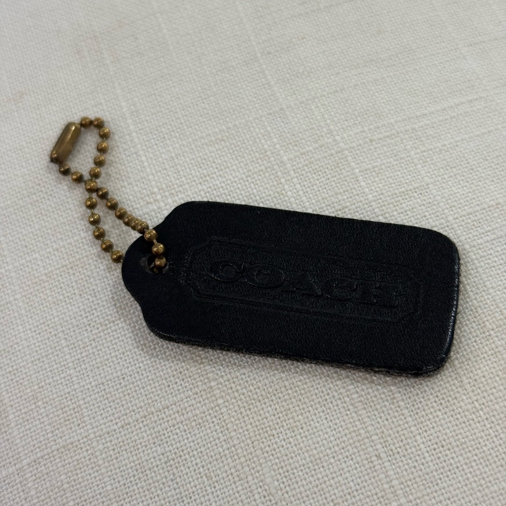 Vintage Coach Black Hang Tag double sided - Picture 4 of 5